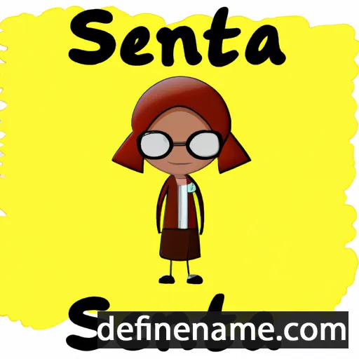 cartoon of the name Senita