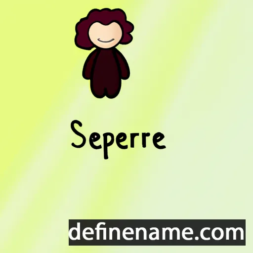 cartoon of the name Sérafine