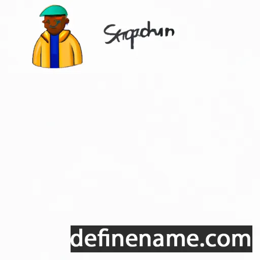 cartoon of the name Séraphien