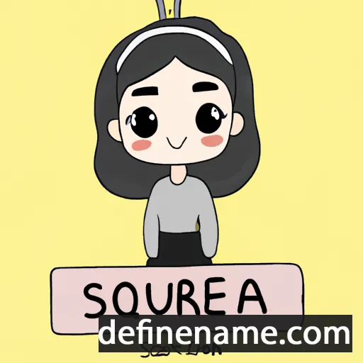 cartoon of the name Seouera