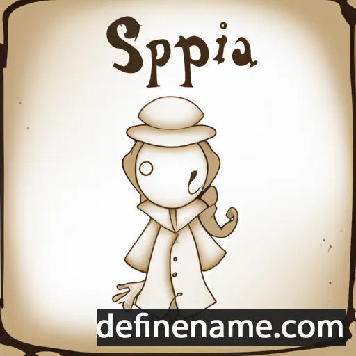 cartoon of the name Sepia