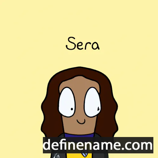 cartoon of the name Serafeia