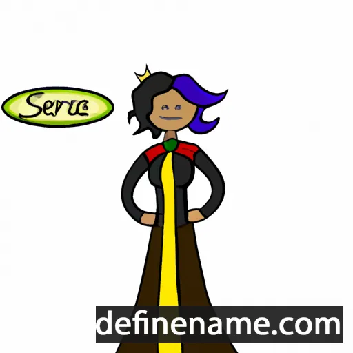 cartoon of the name Serafia