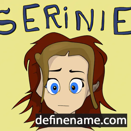 cartoon of the name Serafine