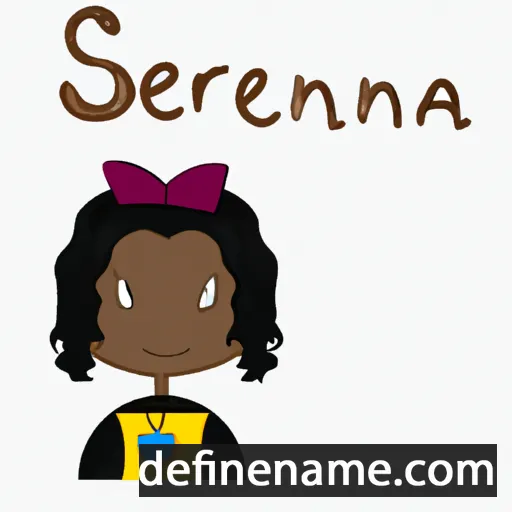 cartoon of the name Seraina