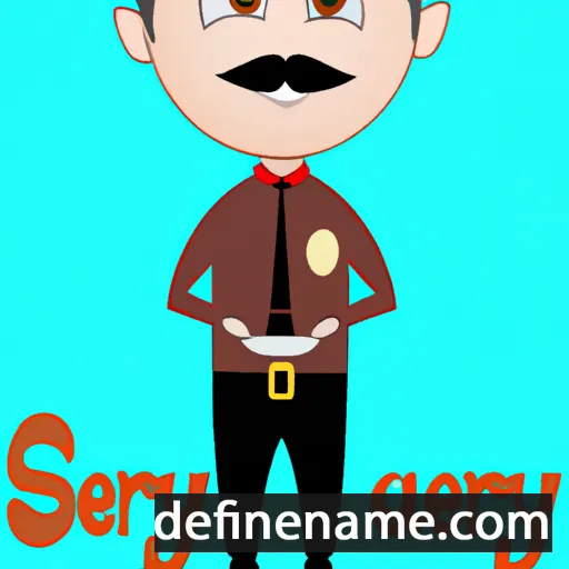 cartoon of the name Seravy