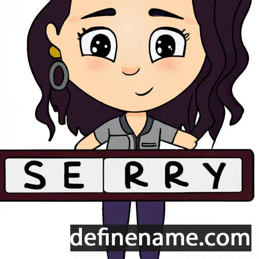 cartoon of the name Seray