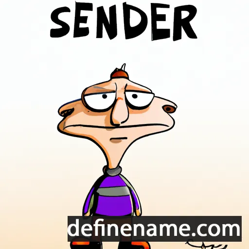 cartoon of the name Serder