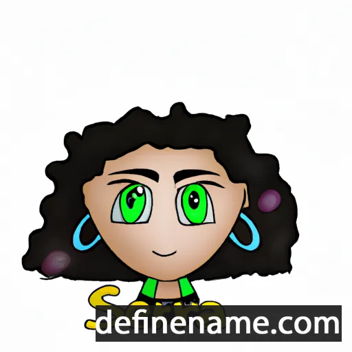 cartoon of the name Sereena