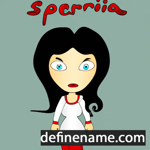 cartoon of the name Serefina