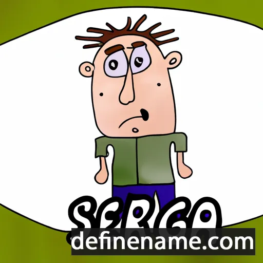 cartoon of the name Sergeja