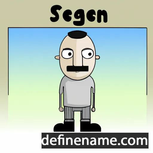 cartoon of the name Sergen