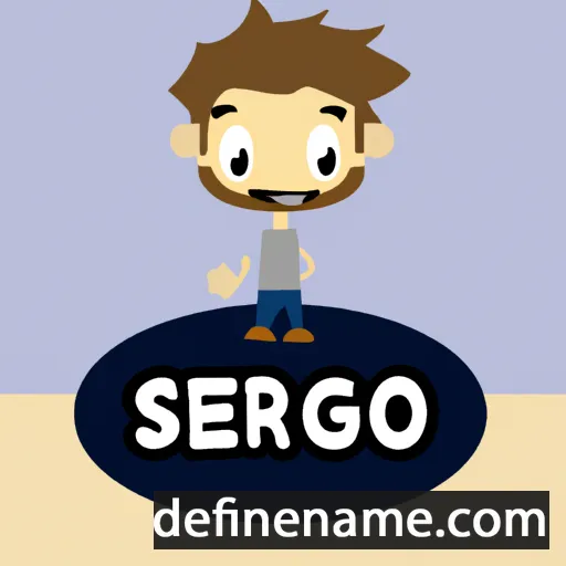 cartoon of the name Sergío