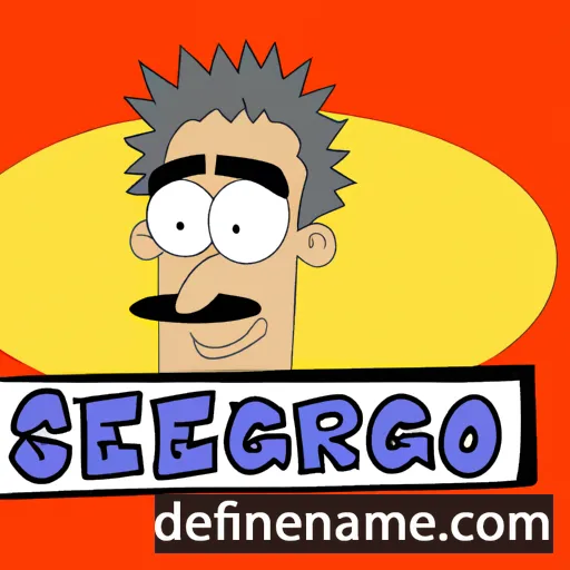 cartoon of the name Sergios