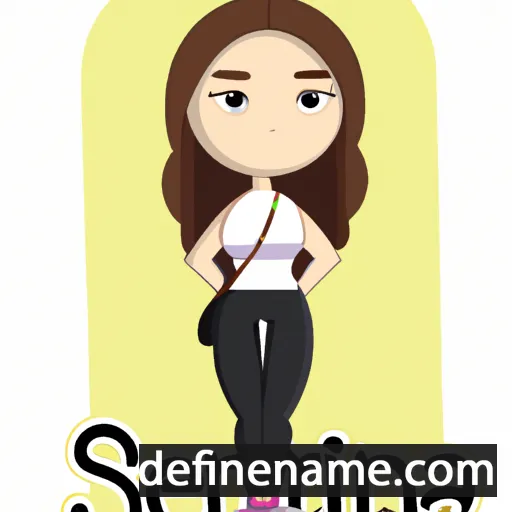 cartoon of the name Serina