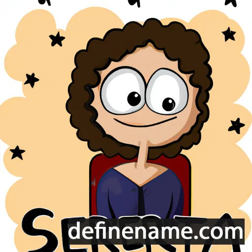 cartoon of the name Serita