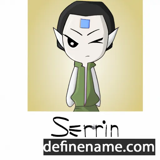 cartoon of the name Serrin