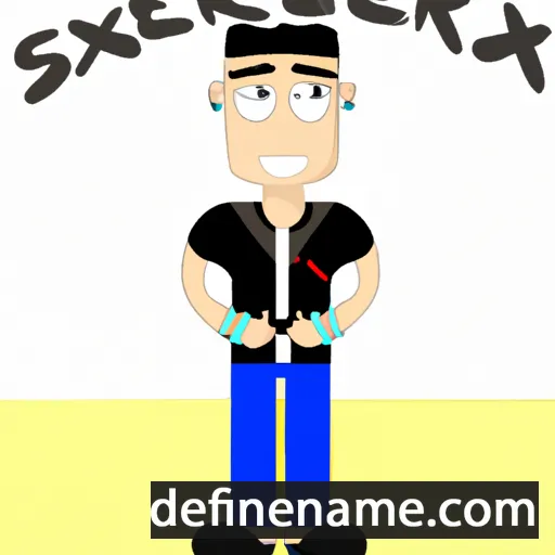 cartoon of the name Serxio