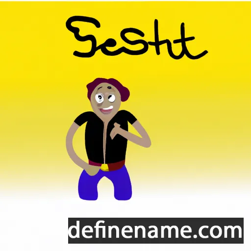 cartoon of the name Sesheset