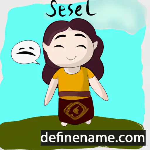 cartoon of the name Sesili