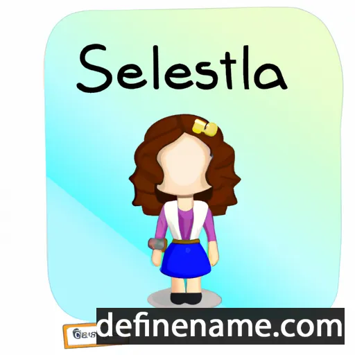 cartoon of the name Sestilia