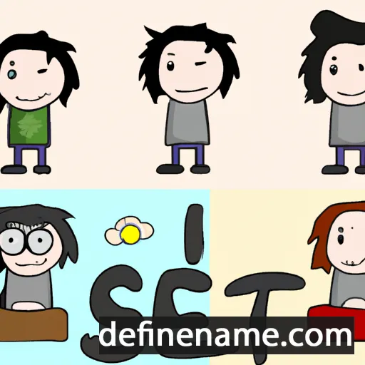 cartoon of the name Set