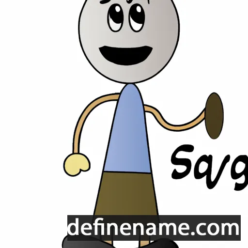 cartoon of the name Sevag