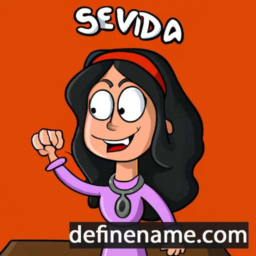 cartoon of the name Sevdia