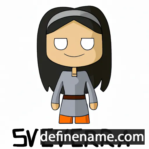 cartoon of the name Severena