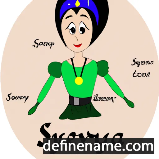 cartoon of the name Seviaryna