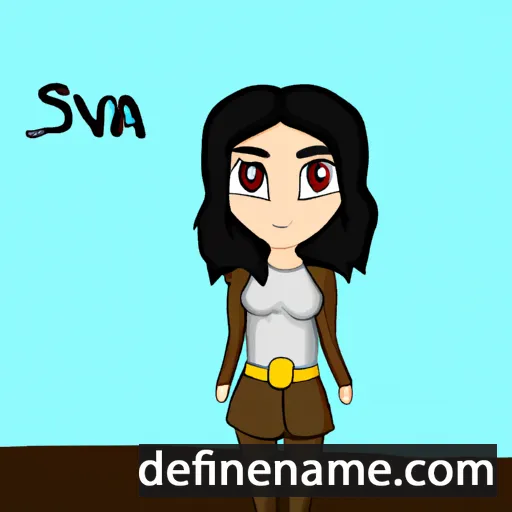 cartoon of the name Sevira