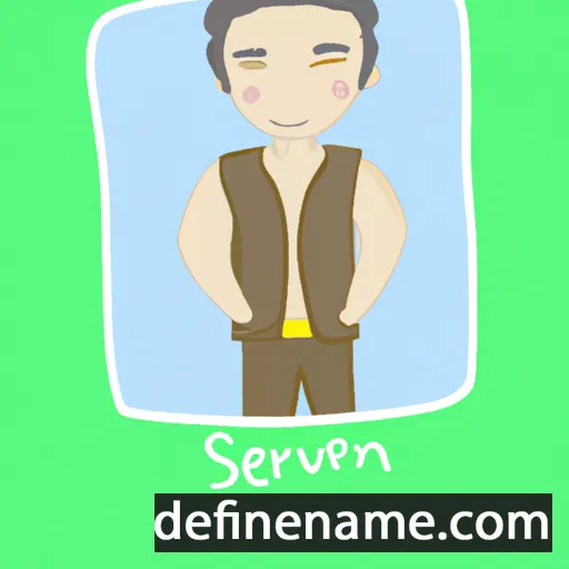 cartoon of the name Sevirian