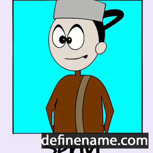 cartoon of the name Sevrin