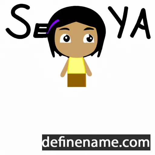 cartoon of the name Seya