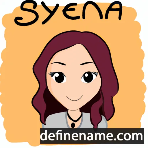 cartoon of the name Seyna