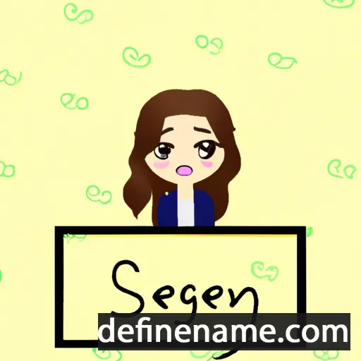 cartoon of the name Seyoung