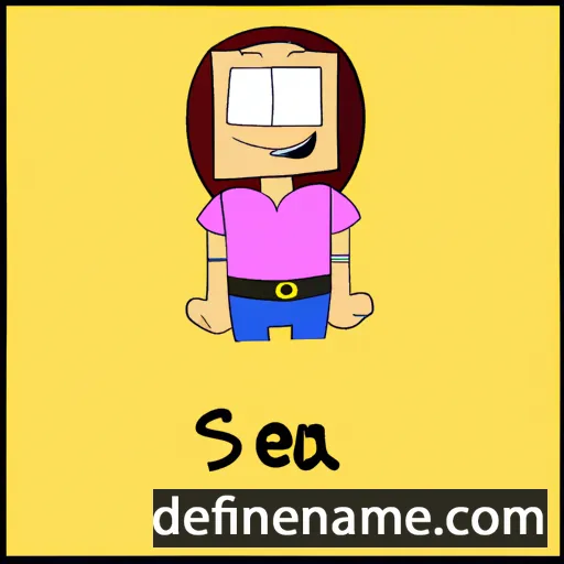 cartoon of the name Seza