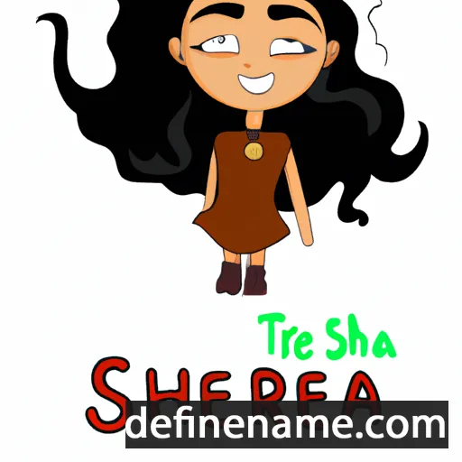 cartoon of the name Shaeara