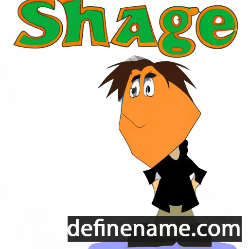 cartoon of the name Shage