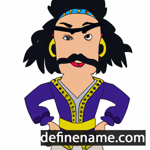 cartoon of the name Shaherazad