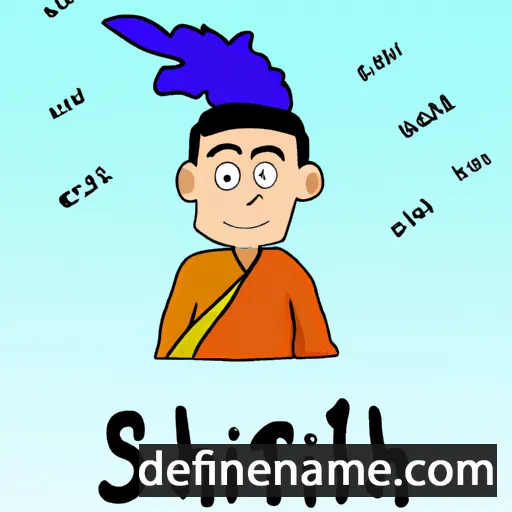 cartoon of the name Shahkrit