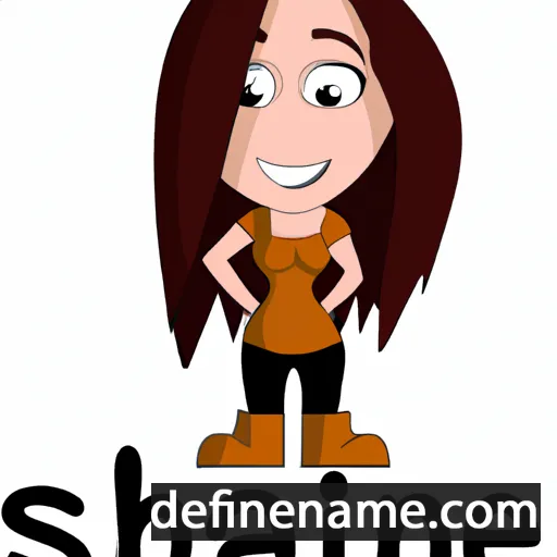 cartoon of the name Shaine