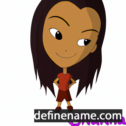 cartoon of the name Shainna