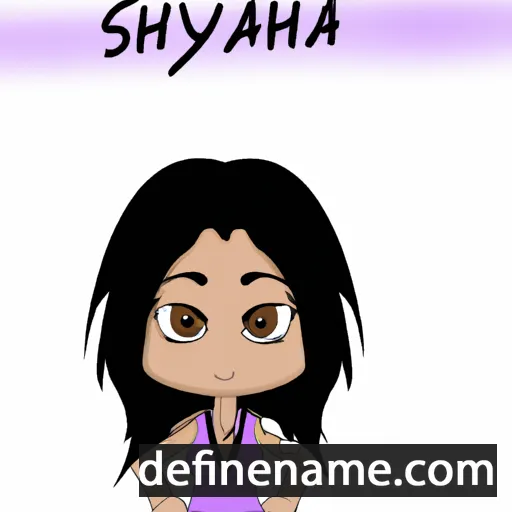 cartoon of the name Shaiya