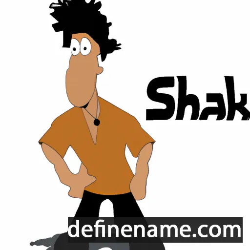 cartoon of the name Shak