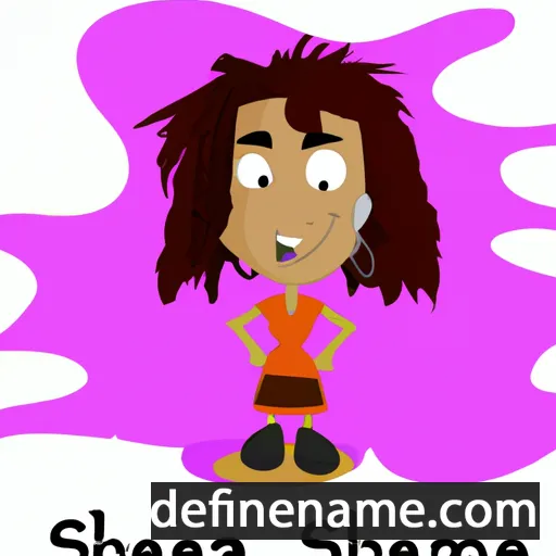 cartoon of the name Shakeena