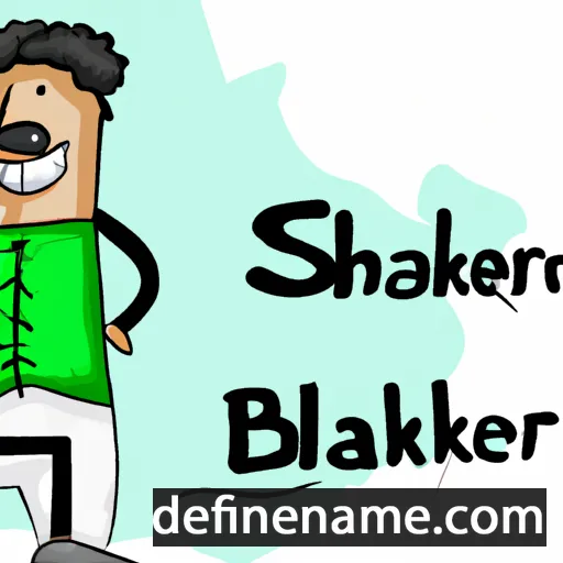 cartoon of the name Shakeer