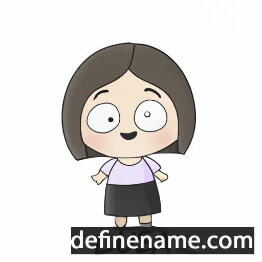 cartoon of the name Luísa