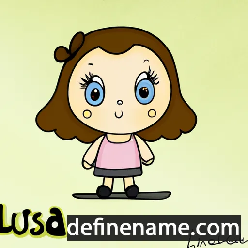 cartoon of the name Luisa