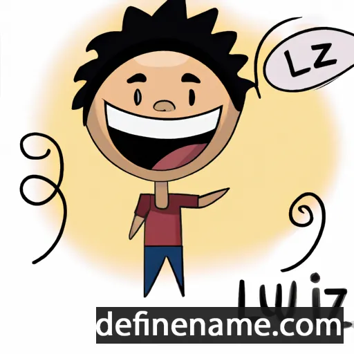 cartoon of the name Luiz